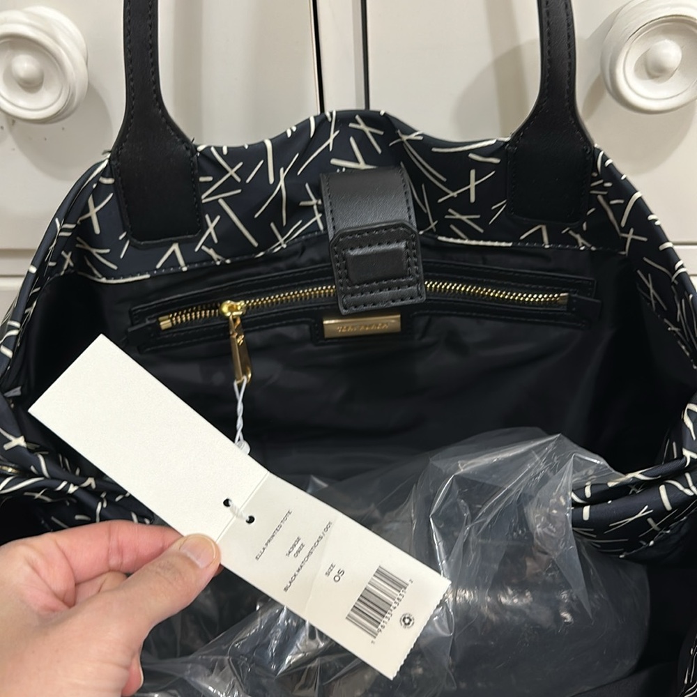 Tory Burch Ella printed tote (Black matchsticks) - Picture 12 of 13